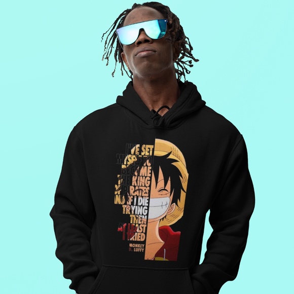 I'VE SEET MYSELF TO BECOME THE KING OF PIRATES:: UNISEX CUSTOM HOODIE - Picture 1 of 3